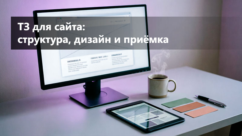 ТЗ для сайта: структура страниц, дизайн, админка и критерии приёмки