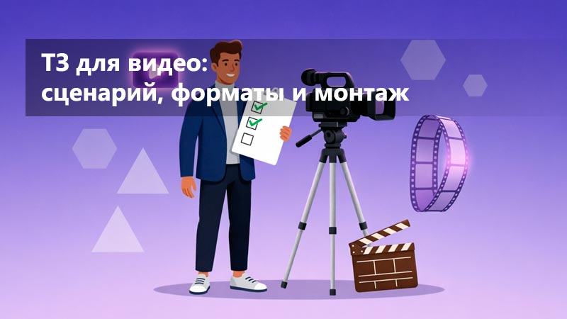 ТЗ для видео: сценарий, хронометраж, форматы и критерии монтажа